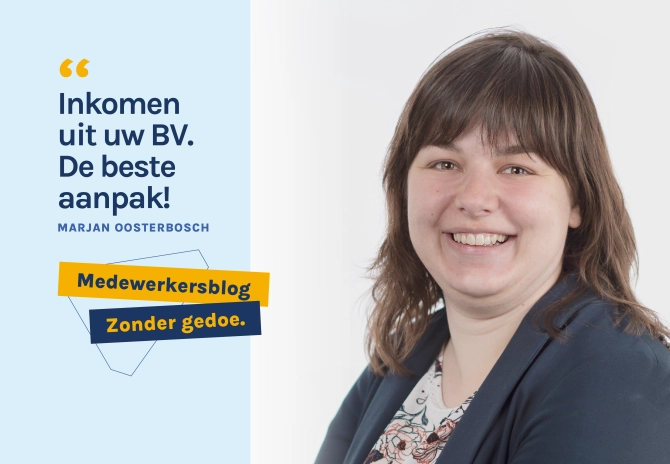 Marjan Oosterbosch over hoe u inkomen vanuit de zaak (BV) verkrijgt
